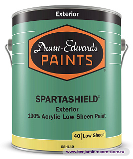 Dunn-Edwards SPARTASHIELD® Satin/Low Sheen SSHL40 атласная краска для наружных работ