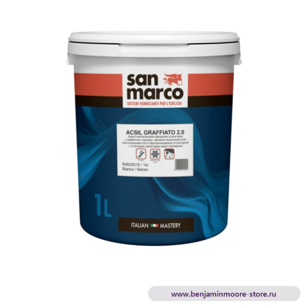 San Marco Acsil Graffiato 2,0 силоксановая фасадная штукатурка «короед» — фото | www.benjaminmoore-store.ru
