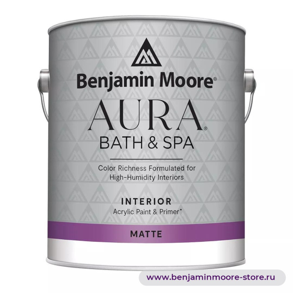 Benjamin Moore 532 Aura® Bath & Spa  Матовая краска для ванных комнат и спа  — фото | www.benjaminmoore-store.ru