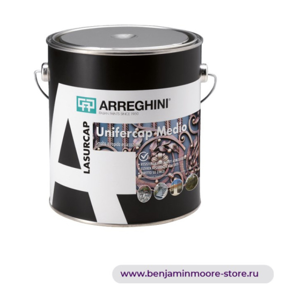 Arreghini Unifercap Medio эмаль с содержание железной слюды — фото | www.benjaminmoore-store.ru