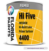 Грунтовка Florida Paints Hi Five Primer Surfacer 4400 / Флорида Пэйнтс Хай Файв Праймер Сёрфейсер 4400 грунт-выравниватель для гипсокартона, для внутренних работ