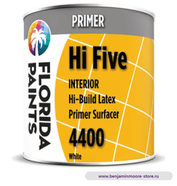 Грунтовка Florida Paints Hi Five Primer Surfacer 4400 / Флорида Пэйнтс Хай Файв Праймер Сёрфейсер 4400 грунт-выравниватель для гипсокартона, для внутренних работ — фото | www.benjaminmoore-store.ru