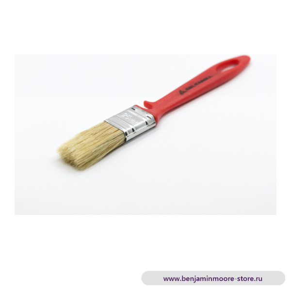 Кисть флейцевая, универсальная светлая щетина, DeltaRoll, 25x10 мм — фото | www.benjaminmoore-store.ru