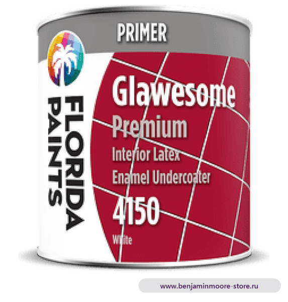 Грунтовка Florida Paints Glawesome Undercoater 4150 / Флорида Пэйнтс Глосом Андеркоутер 4150 латексный грунт под эмали для внутренних работ — фото | www.benjaminmoore-store.ru