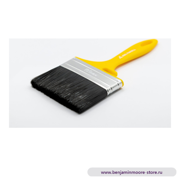 Кисть флейцевая, смешанная черная щетина, DeltaRoll, 100x12 мм — фото | www.benjaminmoore-store.ru