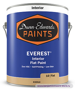 Dunn-Edwards EVEREST® Flat EVER10 глубокоматовая краска для внутренних работ в цвете OC-136 Celery Salt