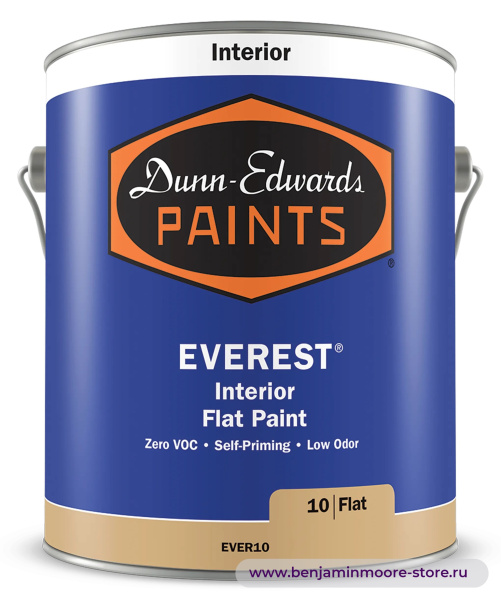 Dunn-Edwards EVEREST® Flat EVER10 глубокоматовая краска для внутренних работ — фото | www.benjaminmoore-store.ru