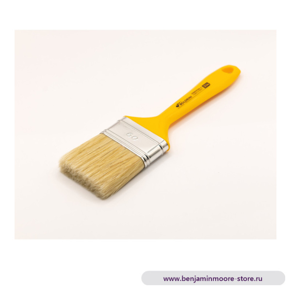 Кисть профессиональная из натуральной щетины Boldrini, 60х15 мм — фото | www.benjaminmoore-store.ru