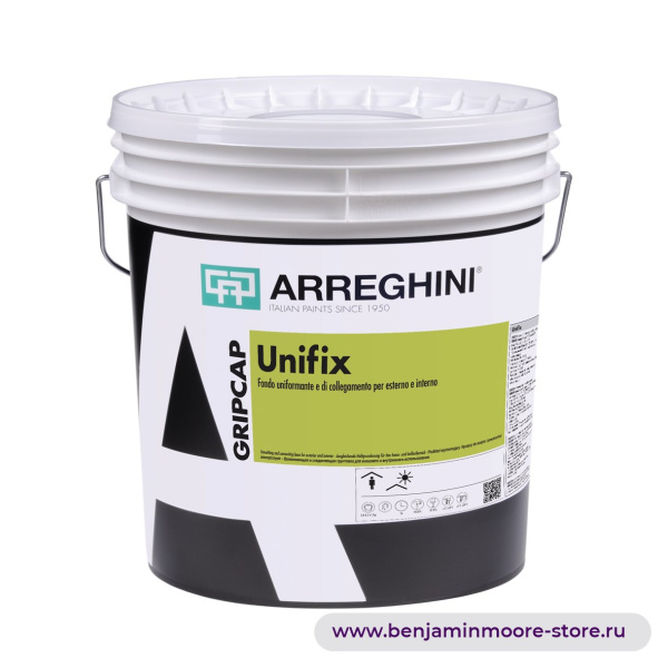 Грунтовка Arreghini Unifix Grosso / Аррегини Унификс Гроссо выравнивающая адгезионная грунтовка крупной фракции для внутренних и наружных работ — фото | www.benjaminmoore-store.ru