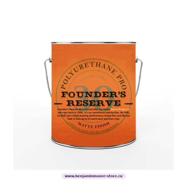 Краска O`Leary 7850 Founder`s Reserve Матовая полиуретановая краска  — фото | www.benjaminmoore-store.ru