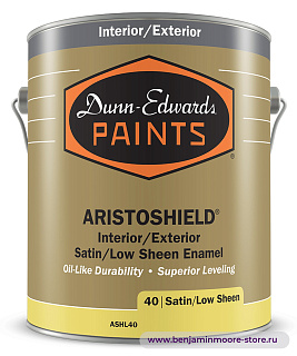 Dunn-Edwards ARISTOSHIELD® Satin/Low Sheen ASHL40 атласная эмаль для внутренних и наружных работ