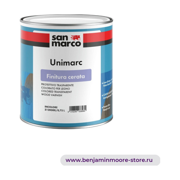 San Marco Unimarc Finitura Cerata восковая колеруемая защита для дерева — фото | www.benjaminmoore-store.ru
