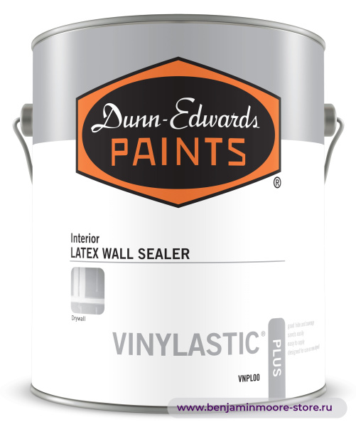 Грунтовка Dunn-Edwards VINYLASTIC® Plus VNPL00 / Данн-Эдвардс Винайластик Плюс грунт-герметик для гипсокартона под отделку уровня 5, для внутренних работ — фото | www.benjaminmoore-store.ru