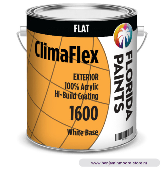 Florida Paints ClimaFlex Flat 1600 глубокоматовая краска для наружных работ — фото | www.benjaminmoore-store.ru