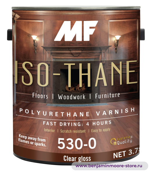 MF Paints Iso-Thane 530 лак для внутренних работ — фото | www.benjaminmoore-store.ru