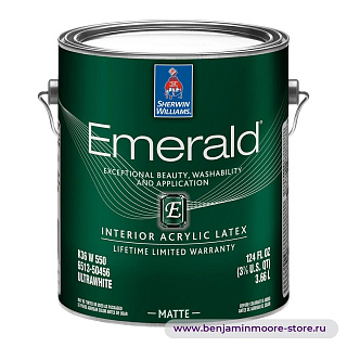 Sherwin-Williams Emerald® Interior Matte матовая краска для внутренних работ