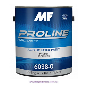Краска MF 6038 Proline Blue Cамовыравнивающаяся краска для стен и потолков в цвете 054 Farmers Market