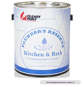 Краска O`Leary 1651 Founder`s Reserve Kitchen & Bath Eggshell полиуретановая краска для кухонь и ванных в цвете 0371 Fiorito