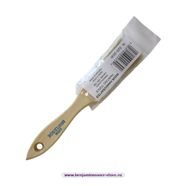 Малярная кисть Nour R020-30W натуральная щетина, 30 мм, ворс 35 мм — фото | www.benjaminmoore-store.ru