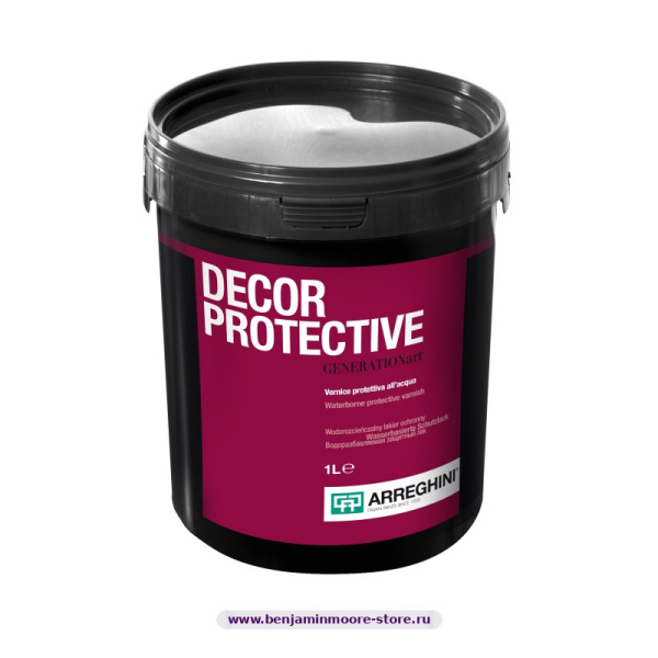Лак Arreghini Décor Protective Lucido защитное глянцевое финишное покрытие — фото | www.benjaminmoore-store.ru