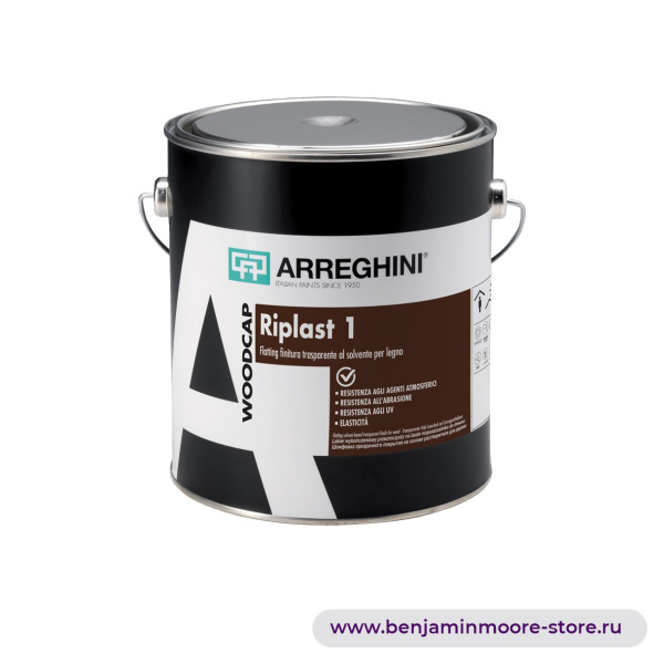 Arreghini Riplast 1 Satin матирующая финишная прозрачная краска на основе растворителя для дерева — фото | www.benjaminmoore-store.ru