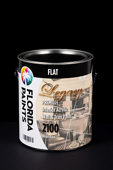 Краска Florida Paints FP2100 Interior Flat White Матовая Акриловая  краска 
