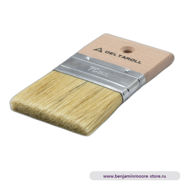 Кисть плоская испанка для декоративных работ 70мм DeltaRoll — фото | www.benjaminmoore-store.ru