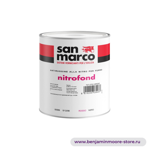 San Marco Nitrofond антикоррозийное средство на основе селитры для железа — фото | www.benjaminmoore-store.ru