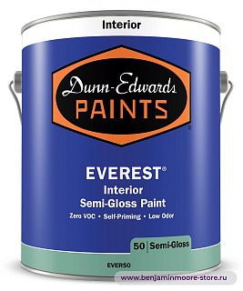 Dunn-Edwards EVEREST® Semi-Gloss EVER50 полуглянцевая краска для внутренних работ