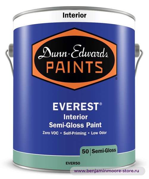 Dunn-Edwards EVEREST® Semi-Gloss EVER50 полуглянцевая краска для внутренних работ — фото | www.benjaminmoore-store.ru
