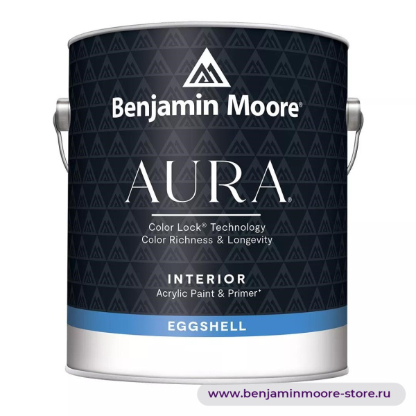 Benjamin Moore 524 Aura® Eggshell Finish Краска с блеском «яичная скорлупа» — фото | www.benjaminmoore-store.ru