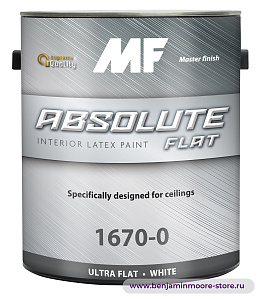 Краска MF 1670 Absolut Flat Глубокоматовая краска для стен и потолков в цвете OC-136 Celery Salt