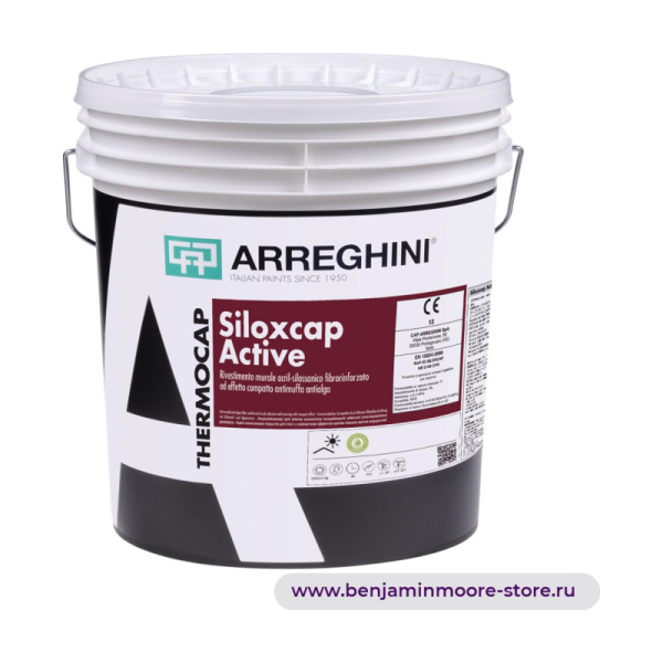Arreghini Siloxcap Active акрил-силоксановое покрытие для стен с с компактным эффектом против плесени против водорослей — фото | www.benjaminmoore-store.ru