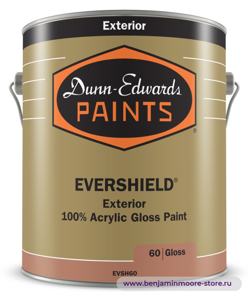Dunn-Edwards EVERSHIELD® Gloss EVSH60 глянцевая краска для наружных работ — фото | www.benjaminmoore-store.ru