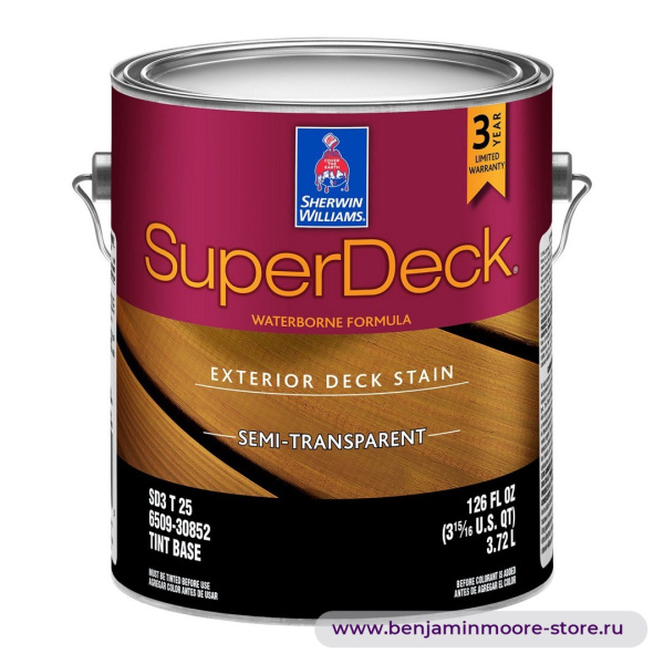 Sherwin-Williams SuperDeck® Waterborne Semi-Transparent пропитка для наружных работ — фото | www.benjaminmoore-store.ru