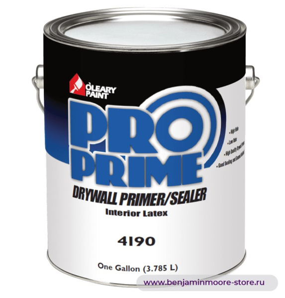 Грунтовка O'Leary Stick-N-Seal Drywall 4190 / О'Лири Стик-Н-Сил Драйвол 4190 грунт-герметик для гипсокартона, для внутренних работ — фото | www.benjaminmoore-store.ru