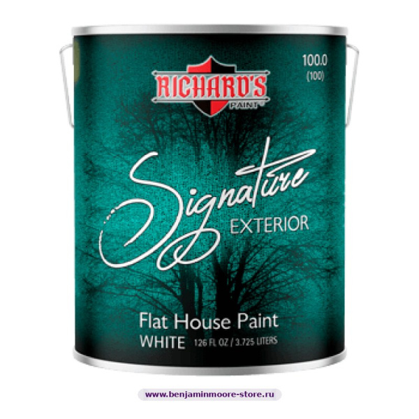 Краска Richards Signature 100 Flat фасадная акриловая краска с керамическими частицами — фото | www.benjaminmoore-store.ru