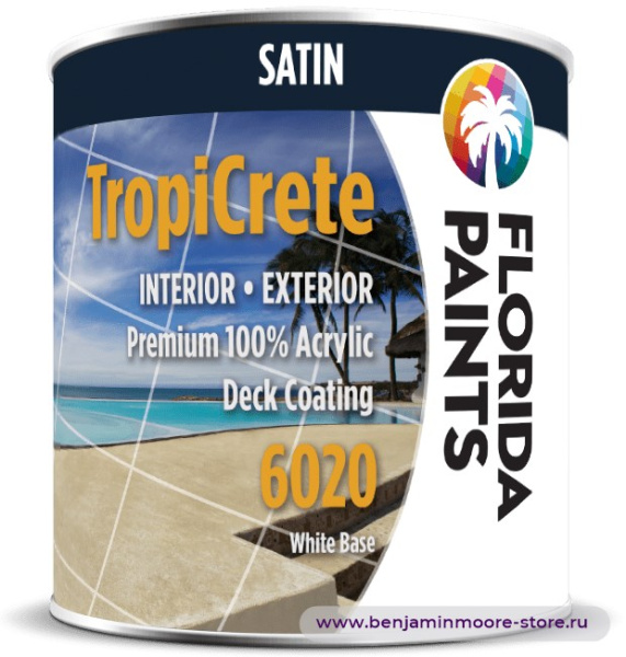 Краска Florida Paints FP6020 Porch & Floore Satin Акриловая краска для пола — фото | www.benjaminmoore-store.ru