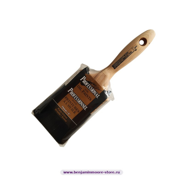 Малярная кисть Pintar P175 натуральная щетина, 75 мм, ворс 89 мм — фото | www.benjaminmoore-store.ru
