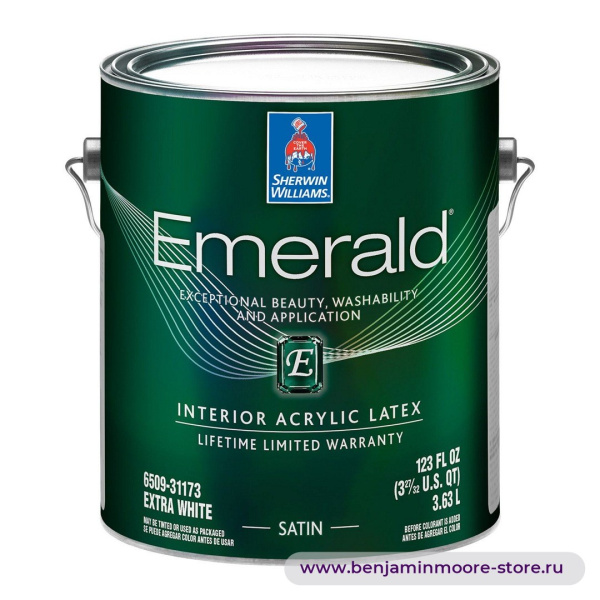 Sherwin-Williams Emerald® Interior Satin атласная краска для внутренних работ — фото | www.benjaminmoore-store.ru