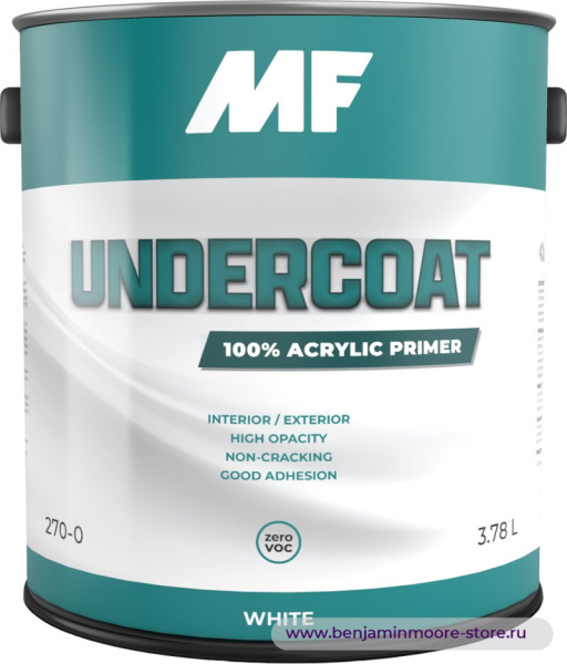 Грунтовка MF Paints Portico Undercoat 270 / МФ Пэйнтс Портико Андеркоут 270 акриловый грунт для внутренних и наружных работ — фото | www.benjaminmoore-store.ru