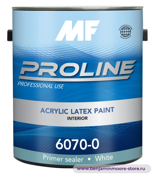Грунтовка MF Paints Proline Blue Primer 6070 / МФ Пэйнтс Пролайн Блю Праймер 6070 высокоукрывистый акриловый грунт для внутренних работ — фото | www.benjaminmoore-store.ru