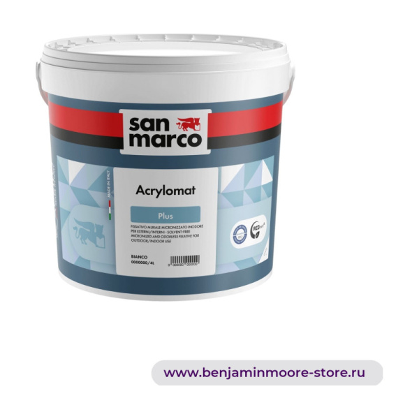 San Marco Acrylomat Plus акриловая краска с матовым эффектом - высокая заполняющая способность - без лос — фото | www.benjaminmoore-store.ru