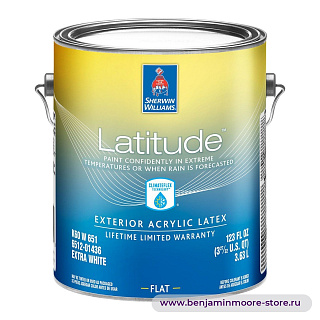 Sherwin-Williams Latitude™ Exterior Flat глубокоматовая краска для наружных работ