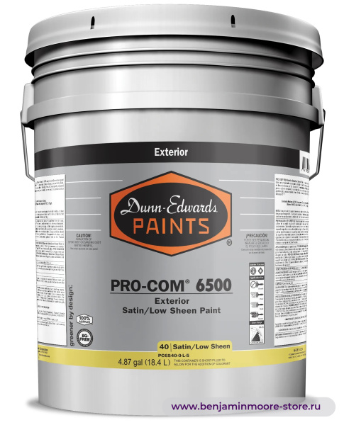 Dunn-Edwards PRO-COM® 6500 Satin/Low Sheen PC6540 атласная краска для наружных работ — фото | www.benjaminmoore-store.ru