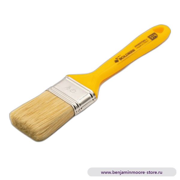 Кисть профессиональная из натуральной щетины Boldrini, 40х15 мм — фото | www.benjaminmoore-store.ru