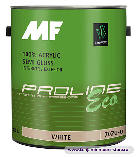 MF Paints Proline Eco 7020 Semi-Gloss полуглянцевая краска для внутренних и наружных работ