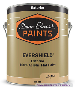 Dunn-Edwards EVERSHIELD® Flat EVSH10 глубокоматовая краска для наружных работ в цвете OC-136 Celery Salt