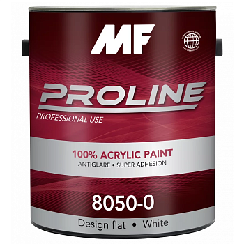 Краска MF 8050 Proline Совершенно матовая моющаяся краска		