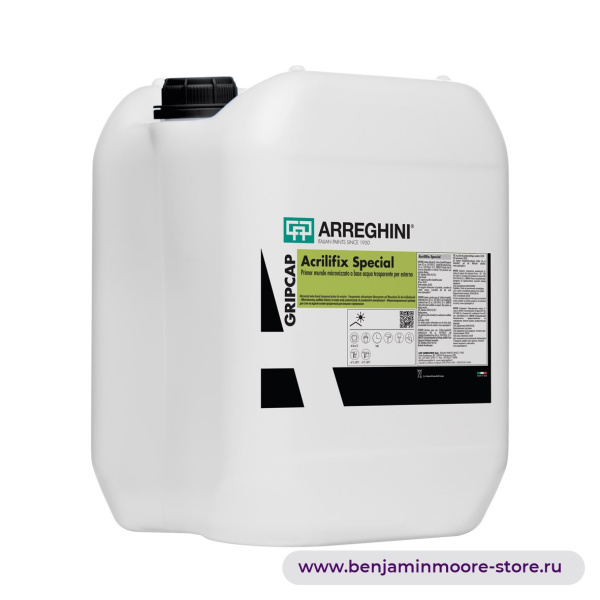 Arreghini Acrilifix Special микронизированный праймер для стен на водной основе прозрачный для внешнего применения — фото | www.benjaminmoore-store.ru